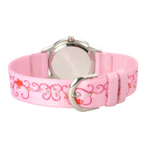 Disney Kids' W001039 Belle Glitz Stainless Steel Printed Strap Watch2