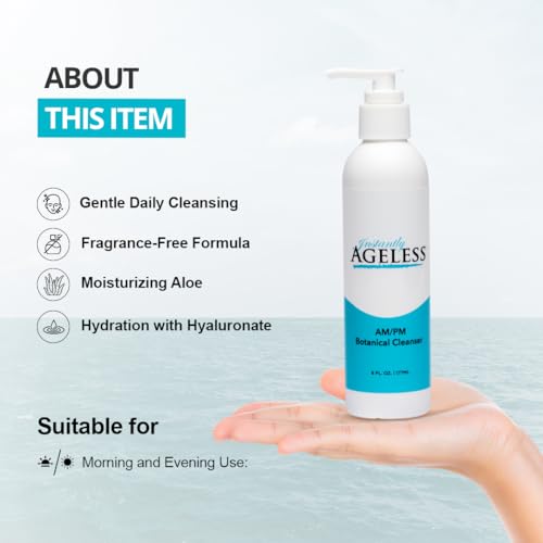 Instantly Ageless AM/PM Botanical Facial Cleanser - Beauty Product Skin Care, Face Cleanser For Women and Men - 6 Fl oz. (177ml) Pump Bottle - Image 5