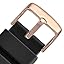 black (rose gold buckle)