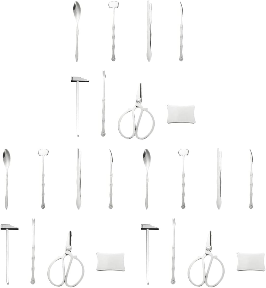 Lobster Tools Set - 8-Piece Stainless Steel Utensils Kit with Mallets, Scissors, Deveiners, Clamps, and Forks for Easy Seafood Preparation and Eating