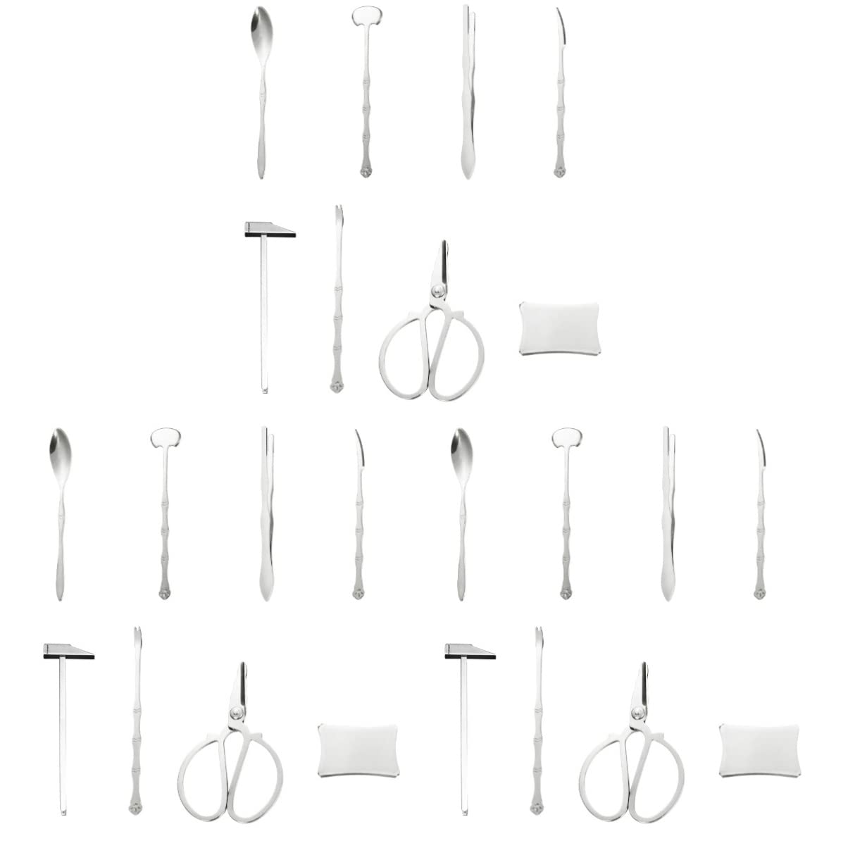 Juego de herramientas de langosta, kit de utensilios de acero inoxidable de 8 piezas con mazos, tijeras, deveiners, abrazaderas y tenedores para una fácil preparación y alimentación de mariscos