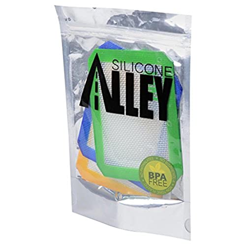 Nonstick Silicone Slick Mat Pad [4-PACK] for Wax/Art (Dabs of Hot Glue) - Small - 5 X 4 Inch