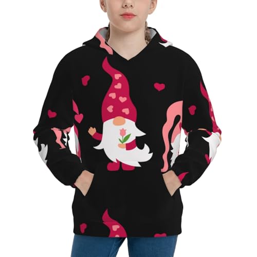 Love You Mom Kid Hoodies Boys Sweatshirts Girls Pullover with Pocket