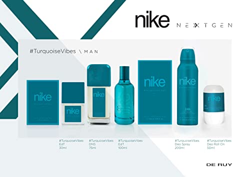 Image of Nike Unisex Nextgen #Turquoisevibes Man Edt Aerosol Fresh Scent Deodorant Spray 200Ml, Pack Of 1