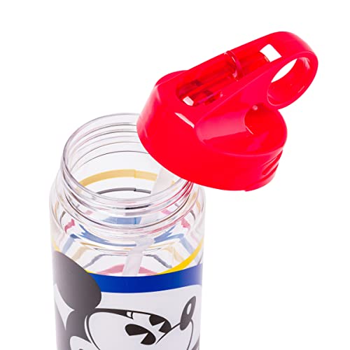 Silver Buffalo Disney's Mickey Mouse Circle And Stripes Tritan Water Bottle, 20 Ounces #TOP6