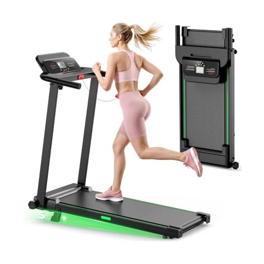 Treadmills for Home, Walking Pad with Incline, Caminadoras para Hacer Ejercicio, 0.6-6.2 MPH Portable Foldable Under Desk Caminadora, Eléctrica Casa Tredmill, Folding Compact Running Machine Green