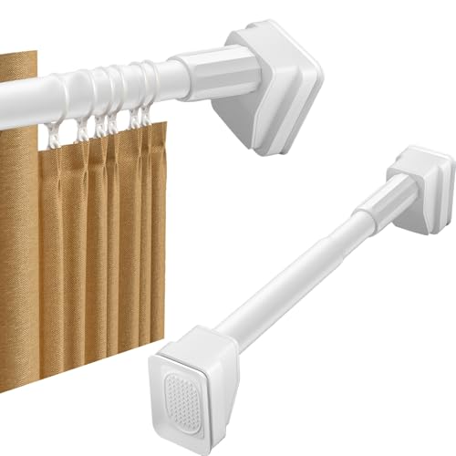 Barre de douche réglable sans perçage pour rideau extensible 4m - 2
