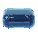 Generic Earphone Case, ABS Resin Hard Storage Box Multifunction Protective Case for Earphone, Earbud, in-Ear Monitor Eartip(ABS Blue) …