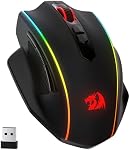 Redragon M686 Souris de jeu sans fil, 16000 DPI Souris filaire/sans fil avec capteur professionnel, 45-Hour Puissance durable, Macro personnalisable et RGB Feux de fond pour PC/Mac/Laptop
