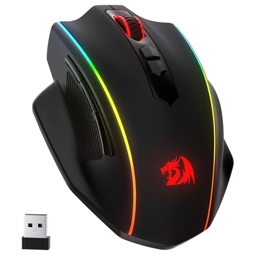 M686 Mouse da gioco wireless, mouse gamer cablato/wireless a 16000 DPI con sensore professionale, potenza durevole di 45 ore, macro personalizzabile e retroilluminazione RGB