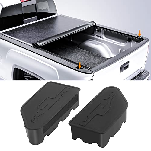 New Bed Rail Stake Pocket Covers Compatible with 2019-2023 Chevy Silverado 1500, 2019-2023 GMC Sierra 1500, 2020-2023 Silverado 2500HD 3500HD and 2020-2023 Sierra 2500HD 3500HD, Rear Truck Plugs 2PCS