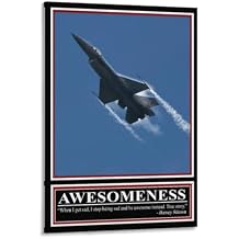 AAHARYA Funny Posters Awesomeness Barney Stinson Quote Wall Art Canvas Painting Wall Art Poster for Bedroom Living Room Decor 12x18inch30x45cm Frame-style