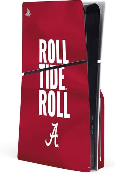 Skinit Decal Gaming Skin Compatible with PS5 Slim Disk Console - Officially Licensed University of Alabama Logo Design