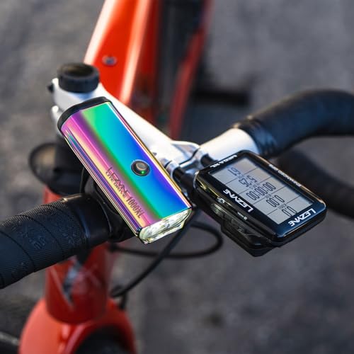 LEZYNE Lite Drive 1000XL Bicycle Durable USB Rechargeable IPX7 Waterproof White LEDs Front Light w/Multiple Solid & Flash Modes |Rubber Mounting Strap Included, Neo Metallic, 1000 Lumens/Micro USB by LEZYNE - Image 5