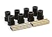 Daystar, Chevy/GMC K10 1/2 Ton Polyurethane Front Spring Bushings Superlift/Skyjacker 8 Bushings 4 Sleeves, fits K5/10/20/30 and Suburban 1969 to 1987 4WD, KG02315BK, Made in America,Black