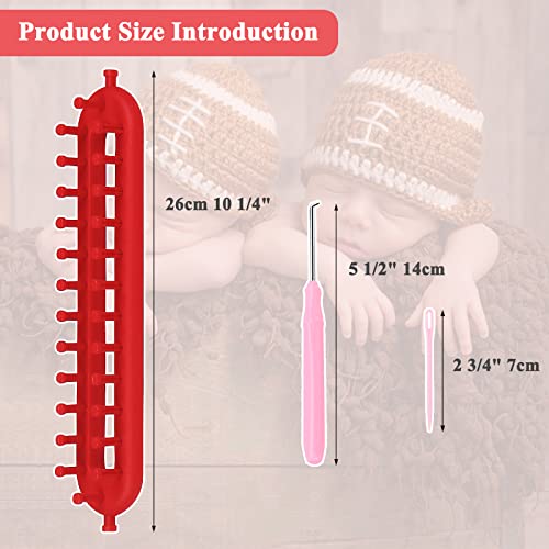 Aeelike Knitting Loom Set, Loom Knitting Kit With Hook And Yarn Needle, Kid Scarf Knitting Loom Board, Simple Diy Loom Knitting Kit For Beginner Knitters #TOP2