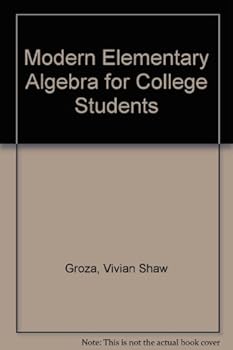 Hardcover Modern Elementary Algebra for College Students Book