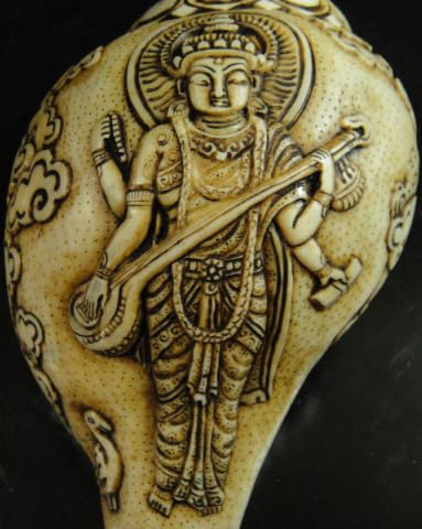 Amazon.co.jp: 密教法具 法螺貝（シャンカ）弁財天（サラスヴァティー