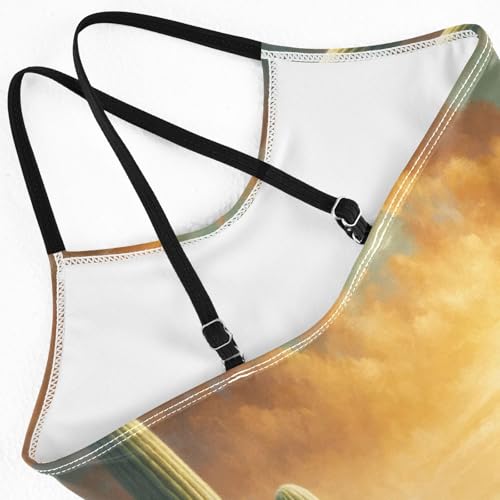 Cactus Desert Flowers Girls Swimsuit Bathing Suit Swimwear Summer Beach One Piece Swimsuits4