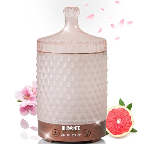 Duronic AD32 Difusor Aromas USB portátil, Brumizador aceites Esenciales, Purificador Aire Natural, Humidificador aromaterapia. Hogar Bienestar Relajación Descanso Perfume