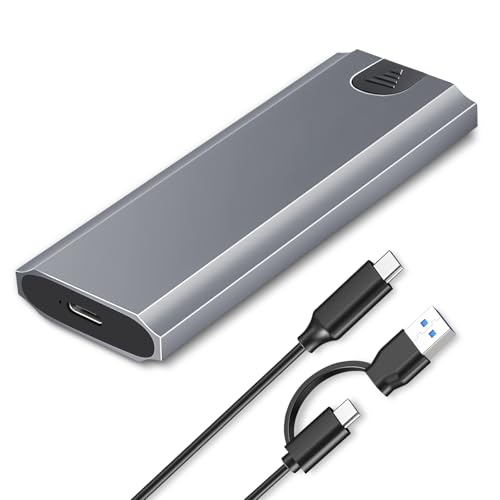 Case SSD M.2 NVMe, Esterno Enclosure, adattatore ssd m2 nvme usb M.2 NVMe PCIe, USB C 3.2 Gen 2 10Gbps con UASP, Compatibile con SSD 4TB M Key/M+B Key, Cavo Incluso Plug & Play, Non Supporta SATA