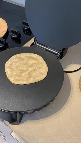 Machine à Roti StarBlue 25cm Avec Chauffe-plat Offerte - Parfaite Pour Chapatis Et Tortillas
