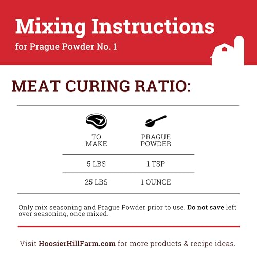 Hoosier Hill Farm Prague Powder No.1 Curing Salt, 1LB (Pack of 1)