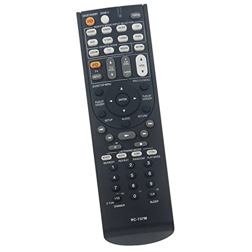 ALLIMITY RC-737M Replace Remote Control fit for Onkyo AV Receiver TX-SR507 TX-SR577, blackone - Image 2