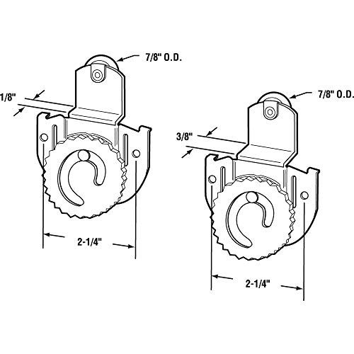 Prime-Line N 7536 Sliding Closet Door Roller Kit (1 Kit) #TOP1