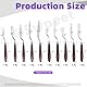 Swpeet 10Pcs 10 verschiedene Arten Edelstahl Spatel Palette Messer Set, Acryl Holzgriff Malerei Palette Messer Mixing Schaber Palette Messer Spatel Messer Set für Ölfarbe Leinwand