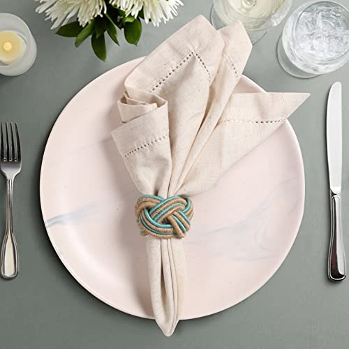 Cloth Napkins, Napkins Cloth Washable, Linen Flax Napkin, Cloth Napkins Set Of 12, Flax Linen Napkins, Napkins Cloth, Natural Cloth Napkin, Hemstitched Dinner Napkins - 18X18 Inch - Natural #TOP2