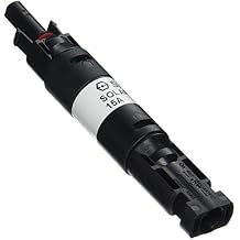 Renogy 15A Male and Female Connector Waterproof in-Line Fuse Holder w/Fuse, Black