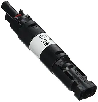 Renogy 15A Waterproof In-Line Fuse Holder with Fuse, Black