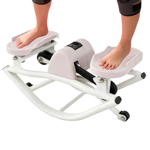 Paso lateral para izquierda y derecha - Entrenador de núcleo compacto lateral con bajo | Piernas Nalgas Rocking Workout Stepper - Ideal para usar en el hogar, gimnasio, oficina,