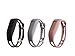 ULT-unite 3PCS Replacement Bands for Fitbit Flex (Black&Coffee&Gery)