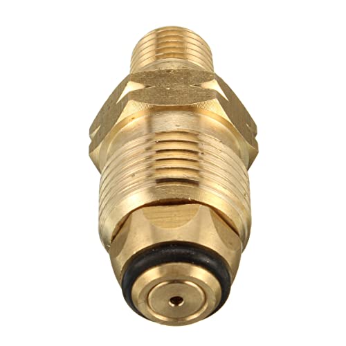Gas Propane Bottle Cylinder Adapter POL SWIVEL Connector Refill LPG Tank Propane LP Gas Cylinder Fitting Full Flow Brass Connector 1/4 6mm