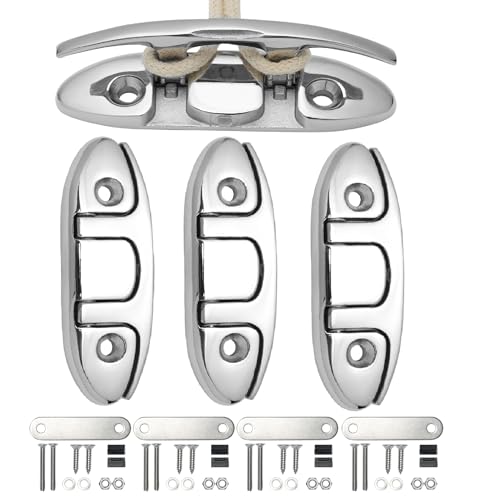 Tacos plegables para barcos Thorn de 4.5 pulgadas con placa trasera en acero inoxidable 316 pack de 4