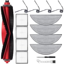 Accessory set for Roborock Q10 S5 / Q10 S5+ robot vacuum cleaner, spare parts contain 1 main brush, 4 hepa filters, 4 wipes, 4 dust bags, 4 side brushes, 1 screwdriver