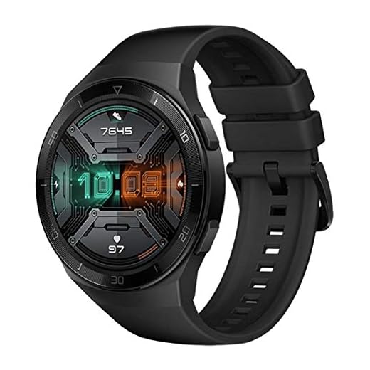 HUAWEI WATCH GT 2e Montre Connectée, Ecran Tactile AMOLED HD de 1.39 Pouces, Autonomie de 2 Semaines, GPS & GLONASS, Modes D'entrainement Personnalisés, VO2Max, Surveillance du Rythme Cardiaque, Noir
