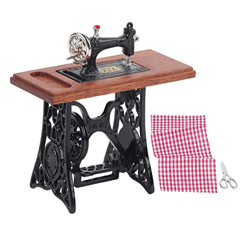 Dockhus Miniatyr Simulerad Symaskin Mini Möbel Modell Leksak för 1/12 Dockhus Tillbehör