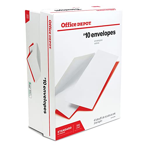 Office Depot All-Purpose Envelopes, 10 (4 1/8in. x 9 1/2in.), White, Box Of 500, 12010 - Thumbnail 4