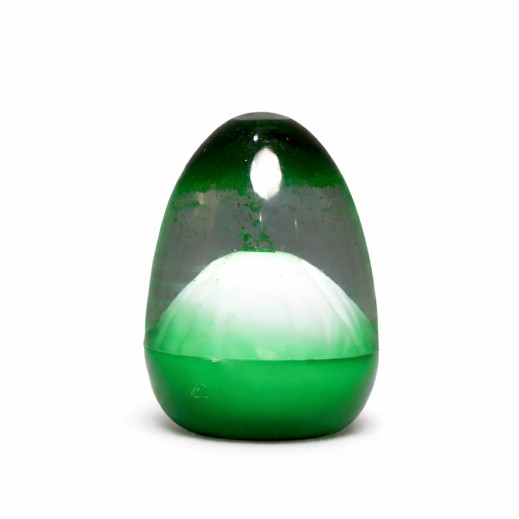 Liquid Motion Timer Egg Shape Showpiece for Desk Decor | Volcano Style Glitter Flow Sensory Liquid Timer Toy | Relaxing Desktop Decoration for Office, Study & Home (Green)-image-37