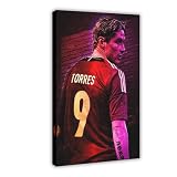 YACJZDD Fernando Torres Leinwand-Poster, Wandkunst, 