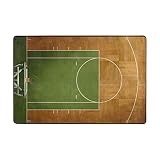 My Daily Basketball Court Area Rug 4 x 6 Feet, Living Room Bedroom Kitchen Decorative Unique Lightwe