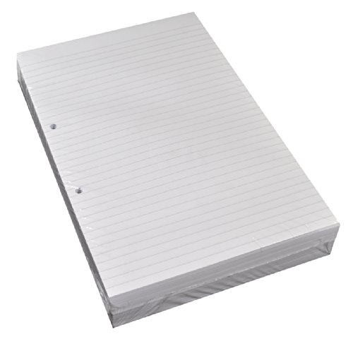 RHINO A4 Loose Leaf Lined Paper, 500 Sheets / 1000 Page, 8mm Lined Paper, Hole Punched, School & Office Stationery Supplies