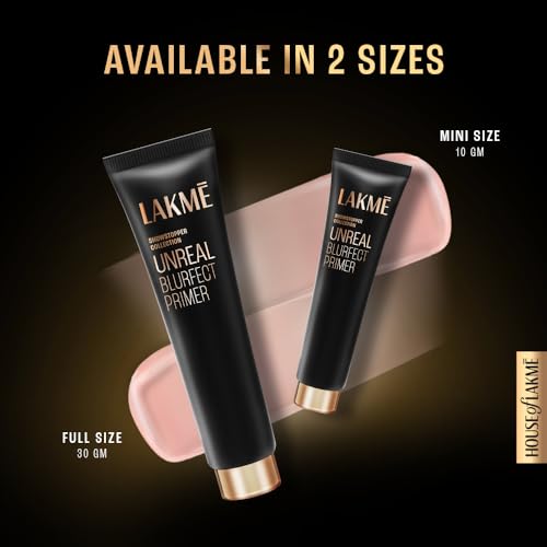 Lakme Unreal Blurfect Primer- Mini, Blurs Pores, Mattifies & Absorbs Excess Oil - Non Sticky skin, Lightweight & Waterproof, Long Lasting Makeup, 10ml - Image 6