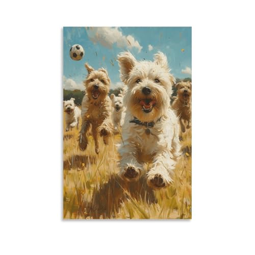 Cuadro en lienzo de cachorro lindo para llenar de alegria y calidez tu hogar familiar
