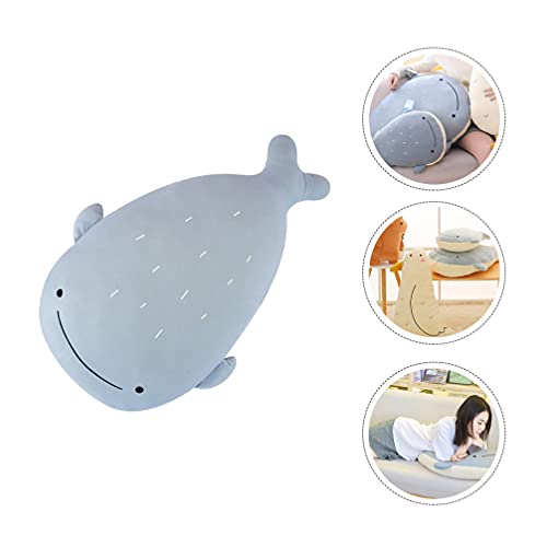 WINOMO Baleia de Pelúcia Stuffed Animal Fofo Abraçando Travesseiros Almofada Do Sofá de Pelúcia Bone