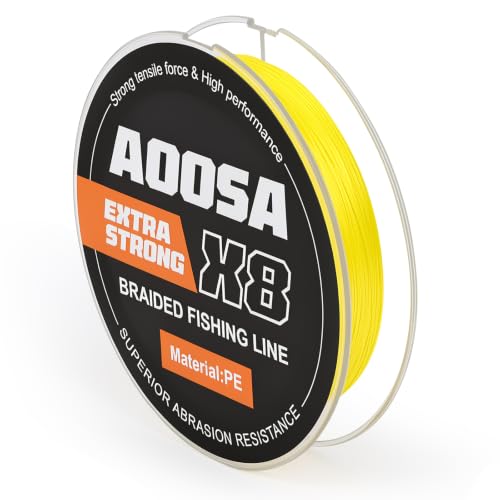 AOOSA 8-fash geflochtene Angelschnur, 20LB / 9KG, 150M