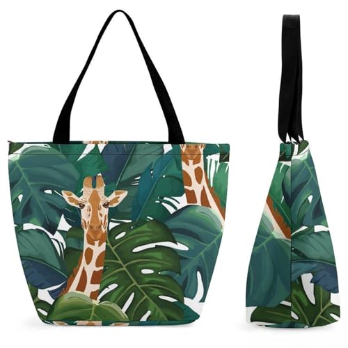 Sac à main pour femme palmier girafe aux finitions soignées